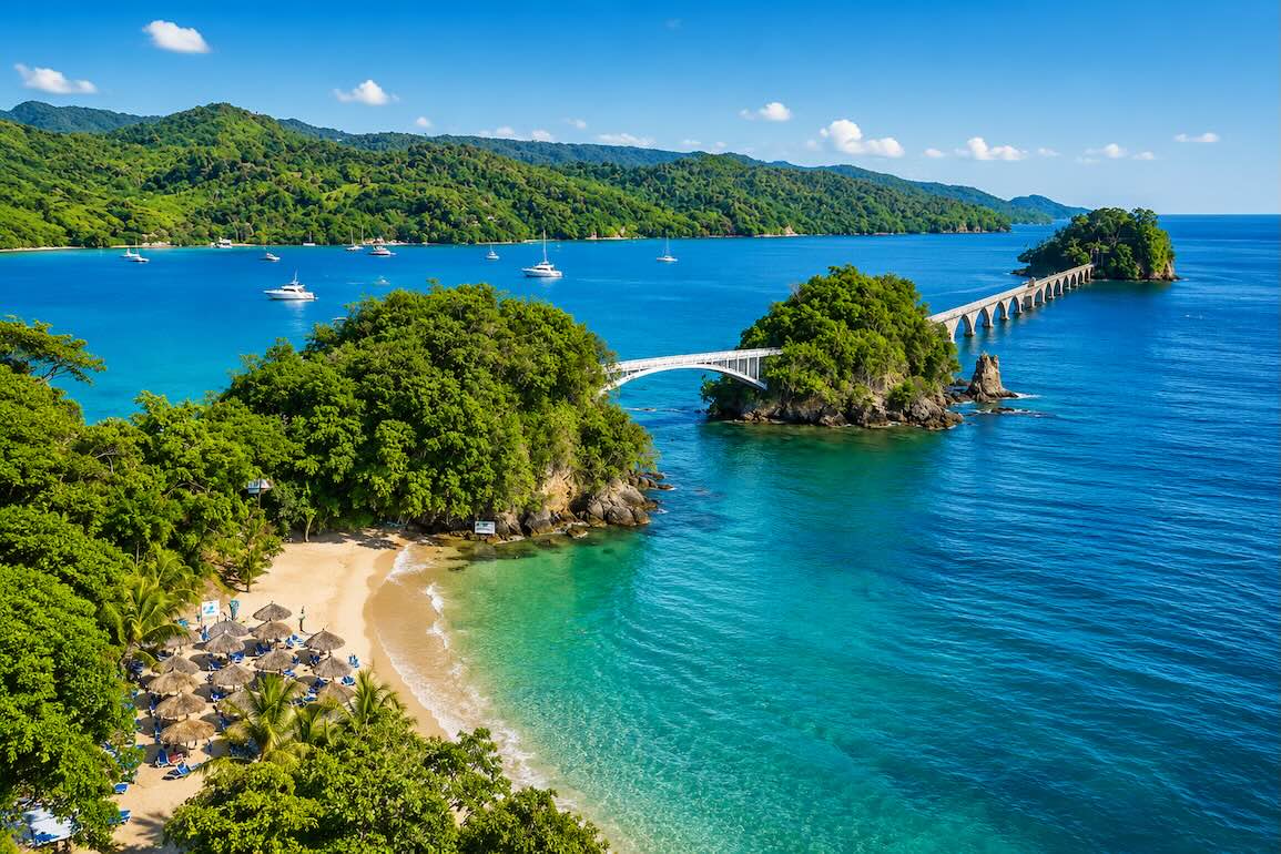 Las Terrenas beach landscape