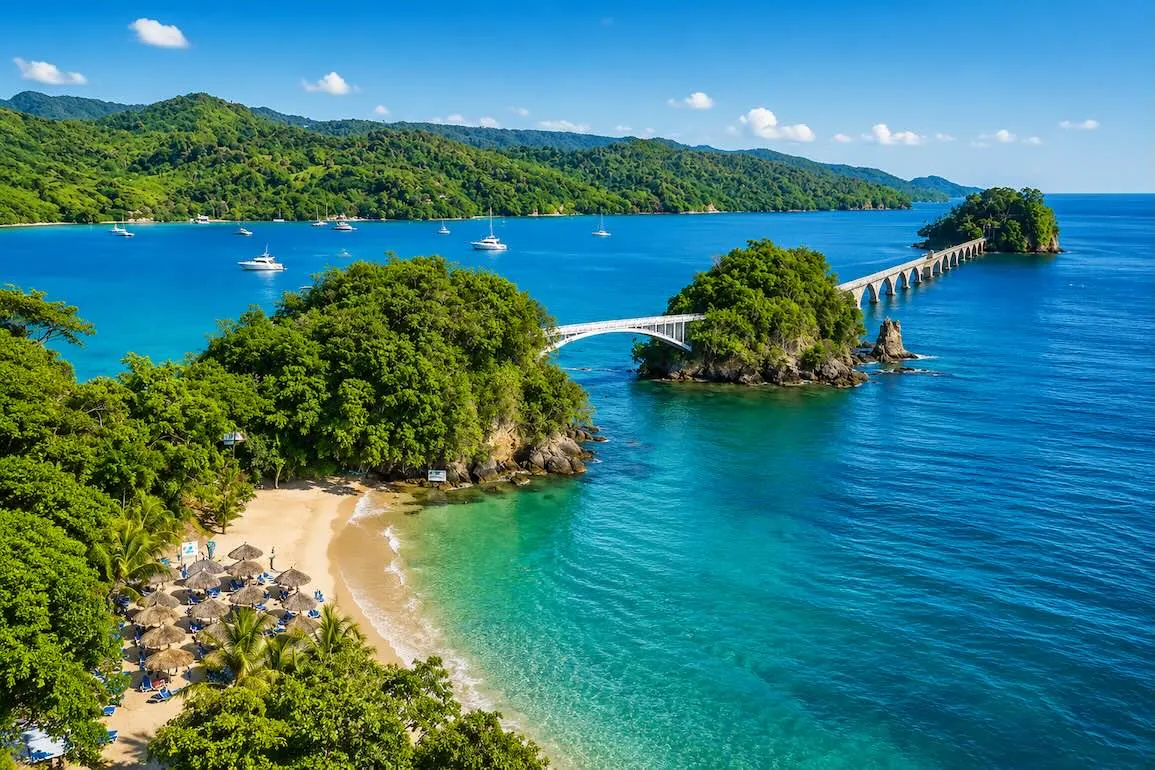 Las Terrenas beach landscape