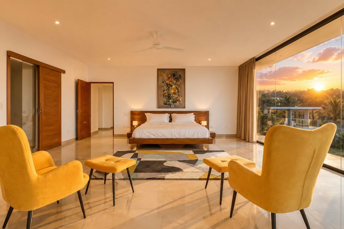 Villa con vista al mar de 3 dormitorios en Cosón, Las Terrenas — Foto 5