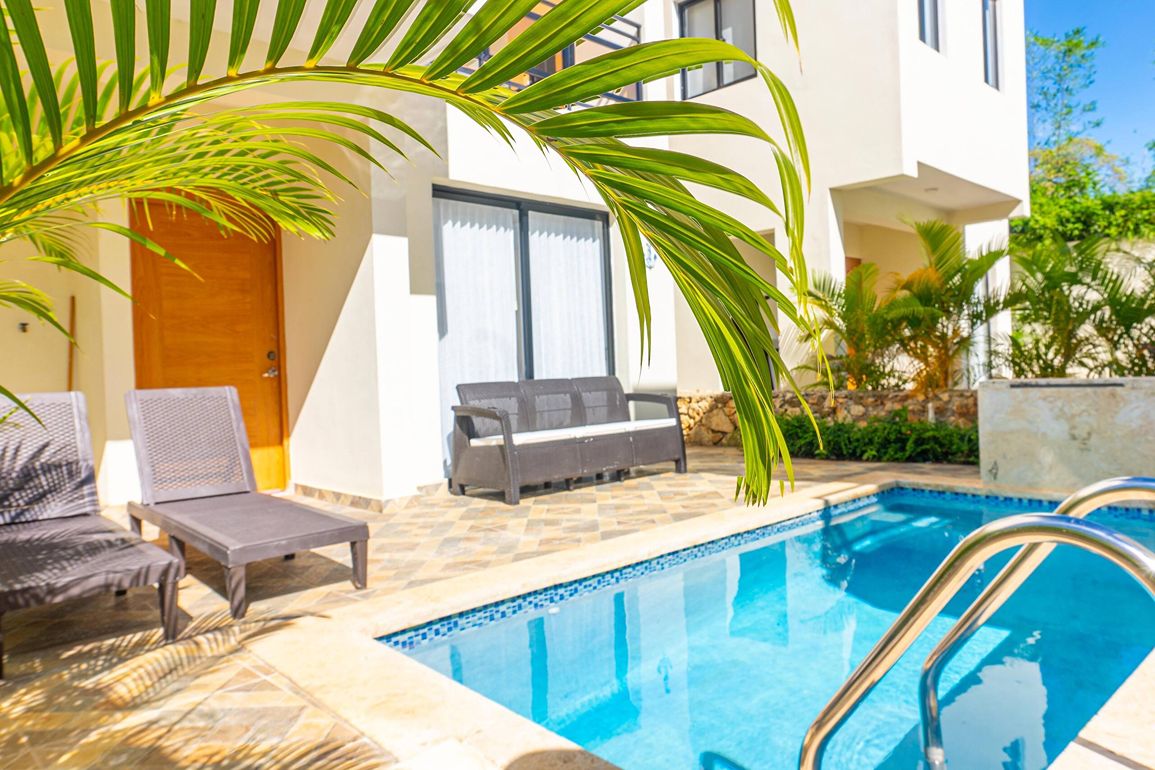 Villa de 2 Habitaciones en Venta en Los Pinos, Sosúa — Piscina