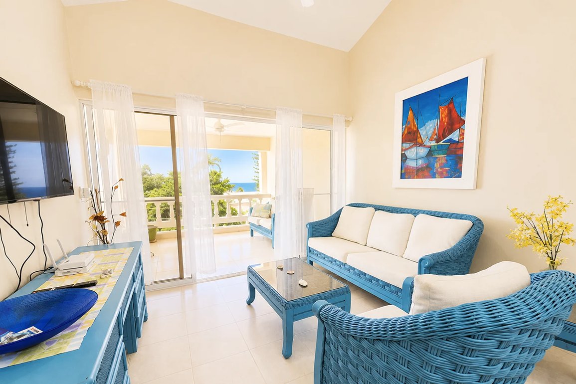Apartamento de 2 Habitaciones con Vista al Mar en El Batey, Sosúa — Foto 2