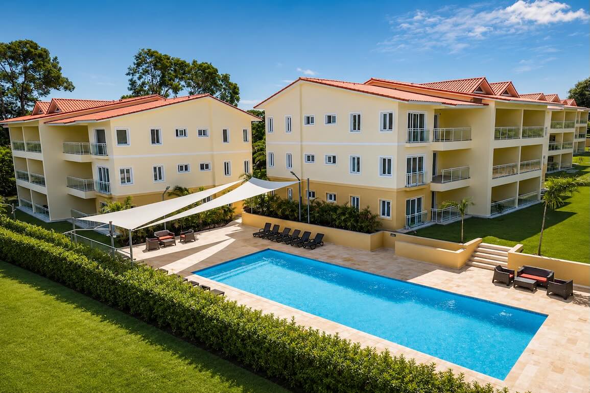 Modern Ground-Floor 2-Bedroom Condo for Sale in Sosua — Pool