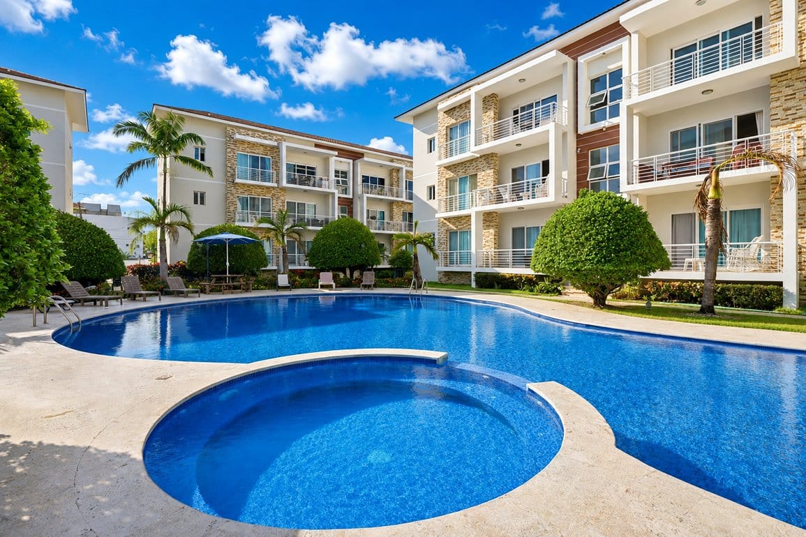 Penthouse de 2 Habitaciones en Venta en Blue Garden, Sosua — Piscina