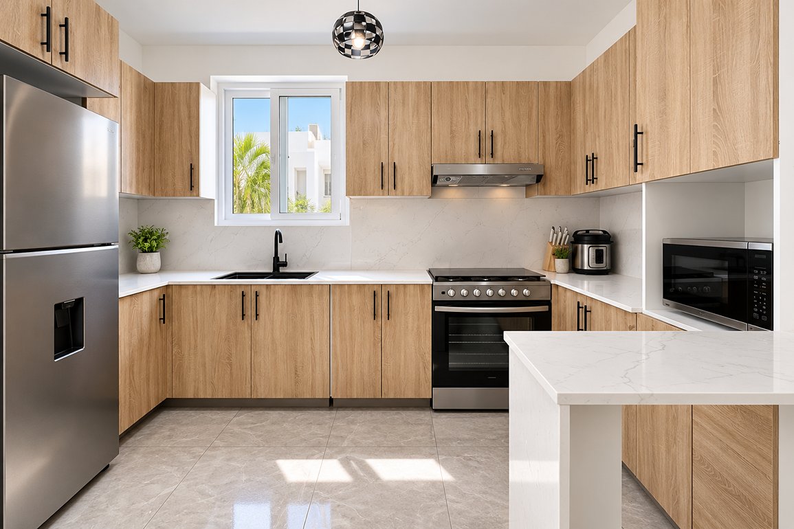 Apartamento de 1 Habitación en Venta en Cabarete con Piscina — Foto 1