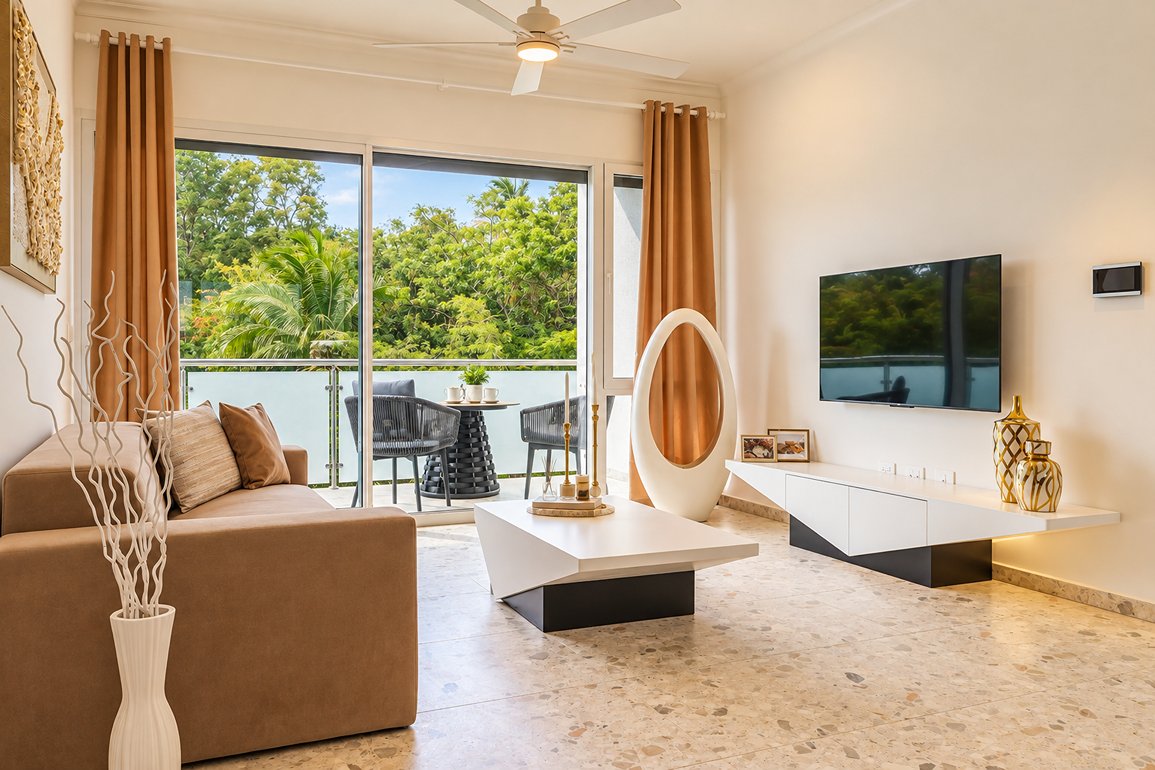 Apartamentos de 2 Habitaciones en Playa Chiquita, Sosúa — Foto 12