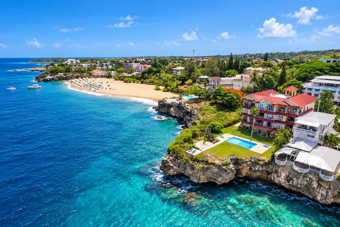 Apartamento de 2 Habitaciones Frente al Mar en La Puntilla, Sosúa — Vista