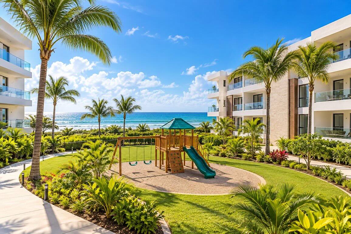 Apartamentos de 2 Habitaciones en Stella Ocean Residences, Puerto Plata — Piscina