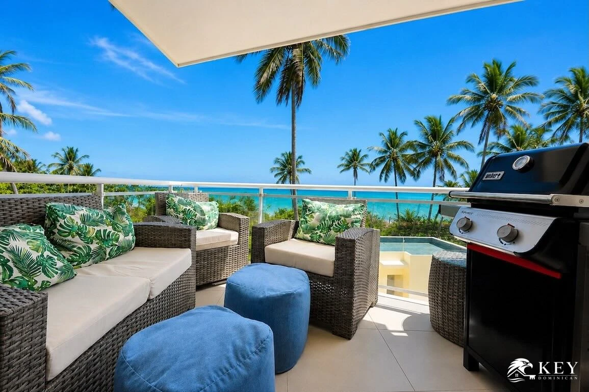 Apartamento de 1 Habitación con Vista al Mar en Venta en Cabarete Este