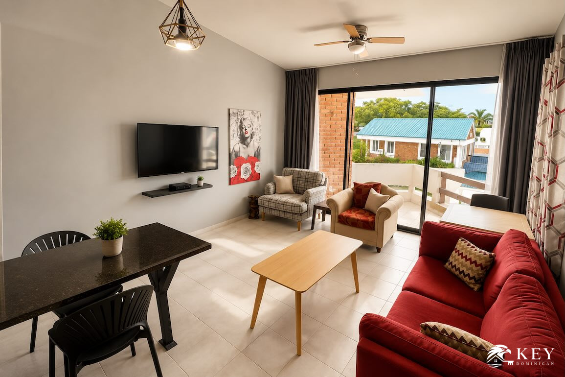 Apartamento de 1 Dormitorio en Venta en Club Residencial Sosua