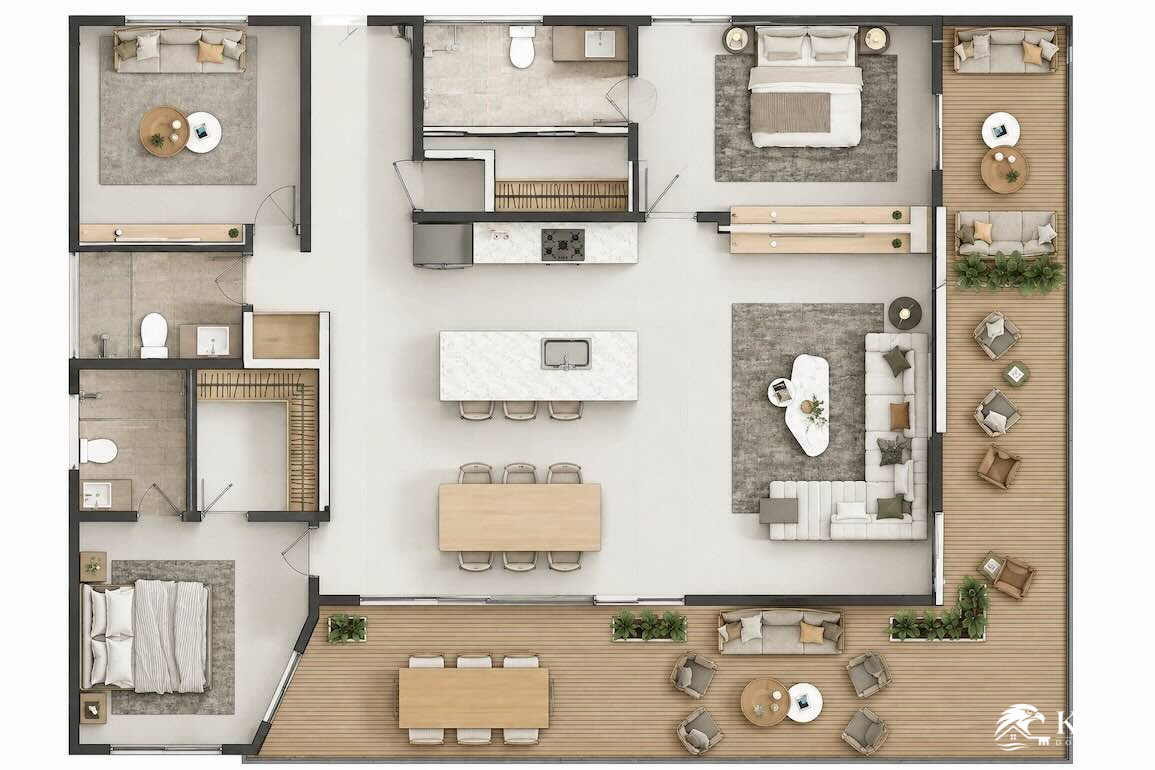 Condominios frente al mar W2Q en venta en Cabarete Este