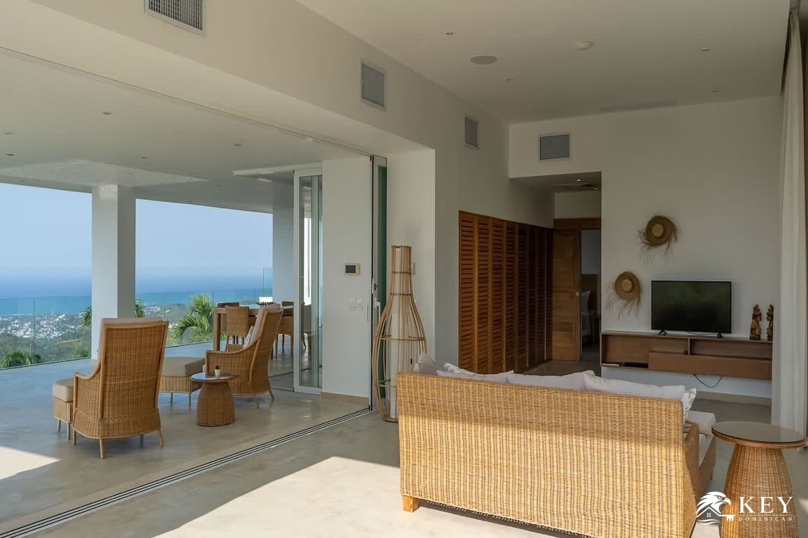 Villa con vista al mar de 4 dormitorios en Las Terrenas, Samaná — Foto 3