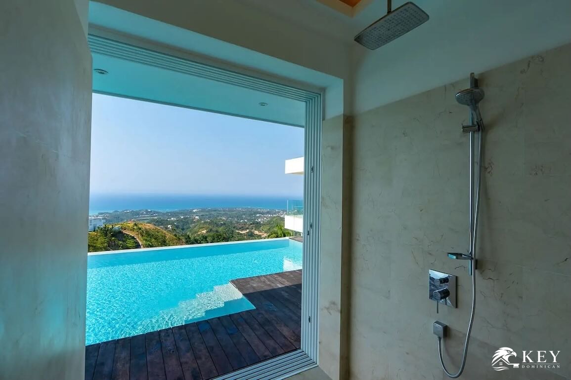 Villa con vista al mar de 4 dormitorios en Las Terrenas, Samaná — Foto 9
