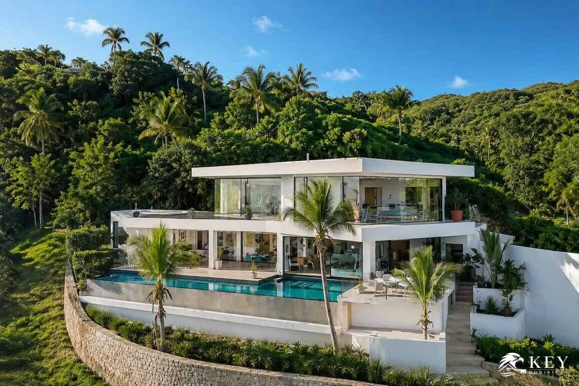 Villa con vista al mar de 3 dormitorios en Cosón, Las Terrenas — Foto 1