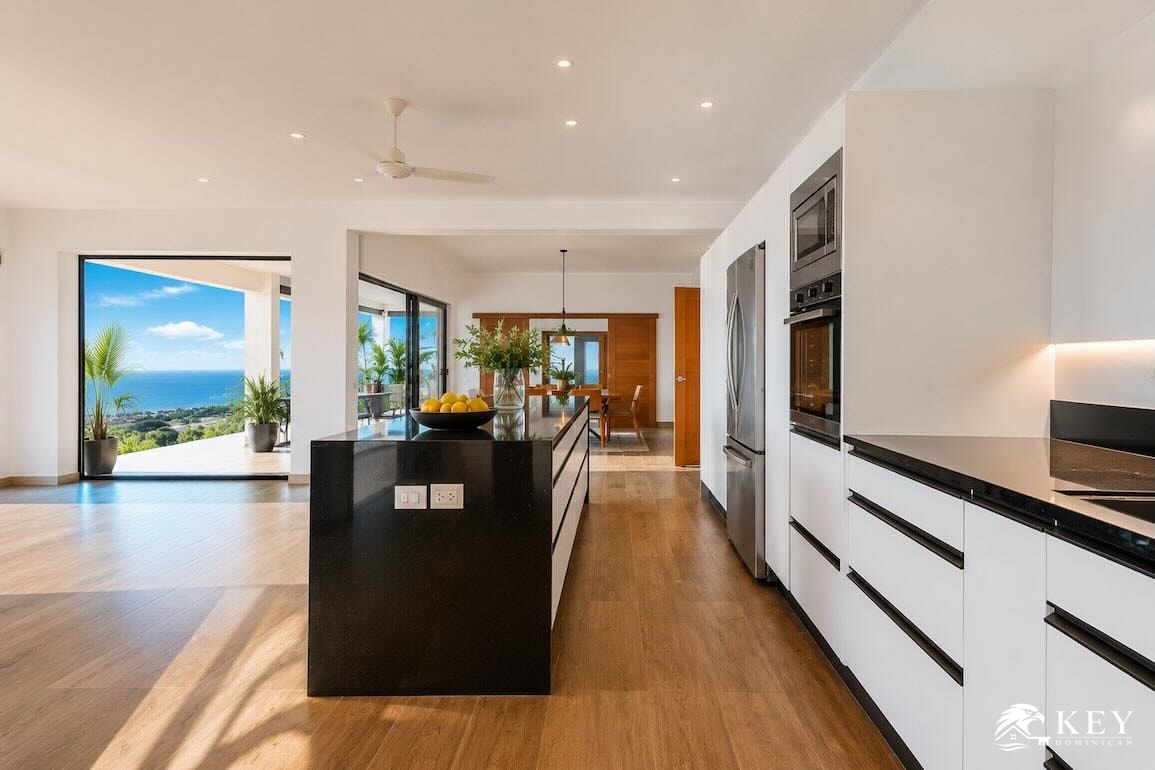 Villa con vista al mar de 3 dormitorios en Cosón, Las Terrenas — Foto 3