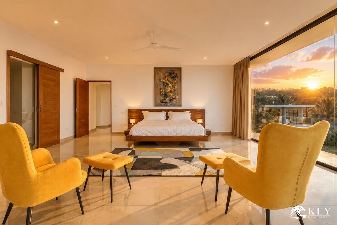 Villa con vista al mar de 3 dormitorios en Cosón, Las Terrenas — Foto 5