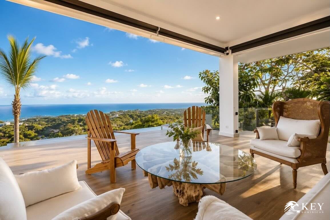Villa con vista al mar de 3 dormitorios en Cosón, Las Terrenas — Foto 6