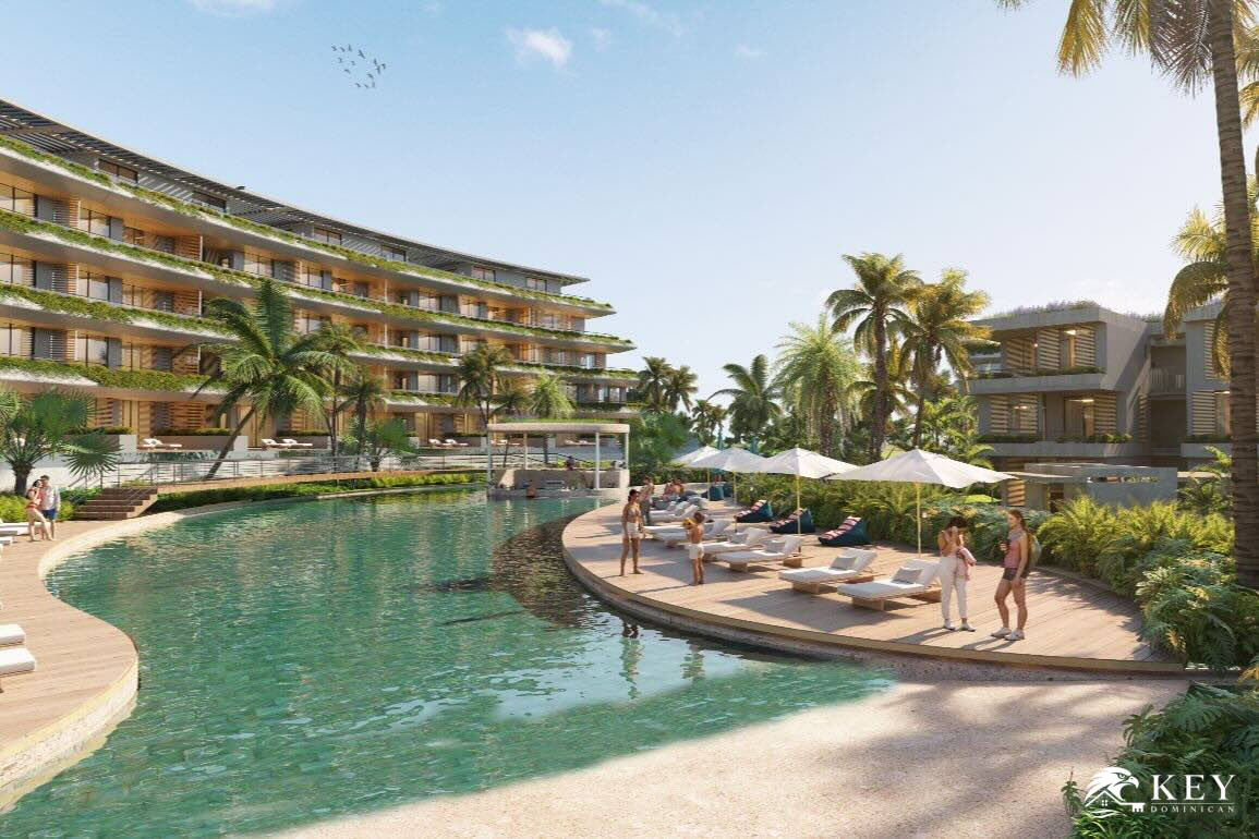 Apartamentos en Venta en River Island Punta Cana – 95% Vendido — Piscina