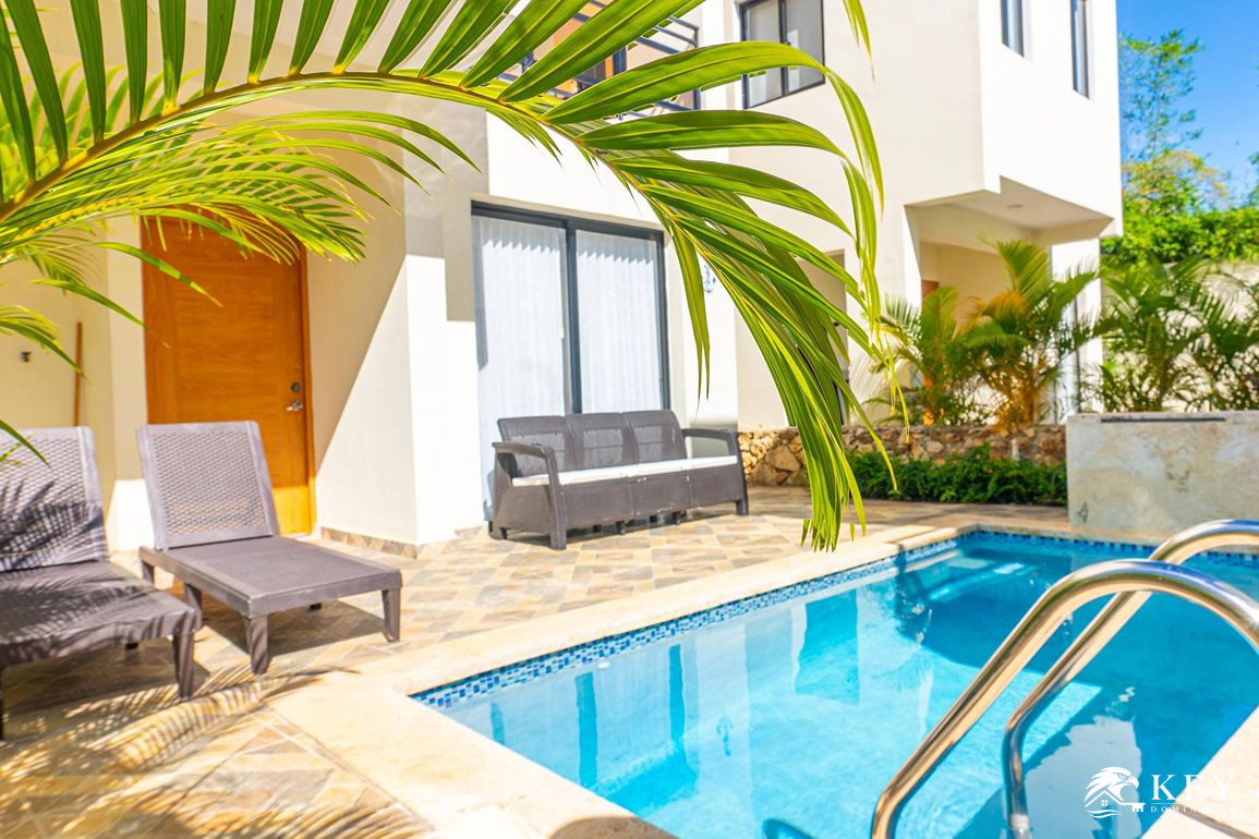 Villa de 2 Habitaciones en Venta en Los Pinos, Sosúa — Piscina