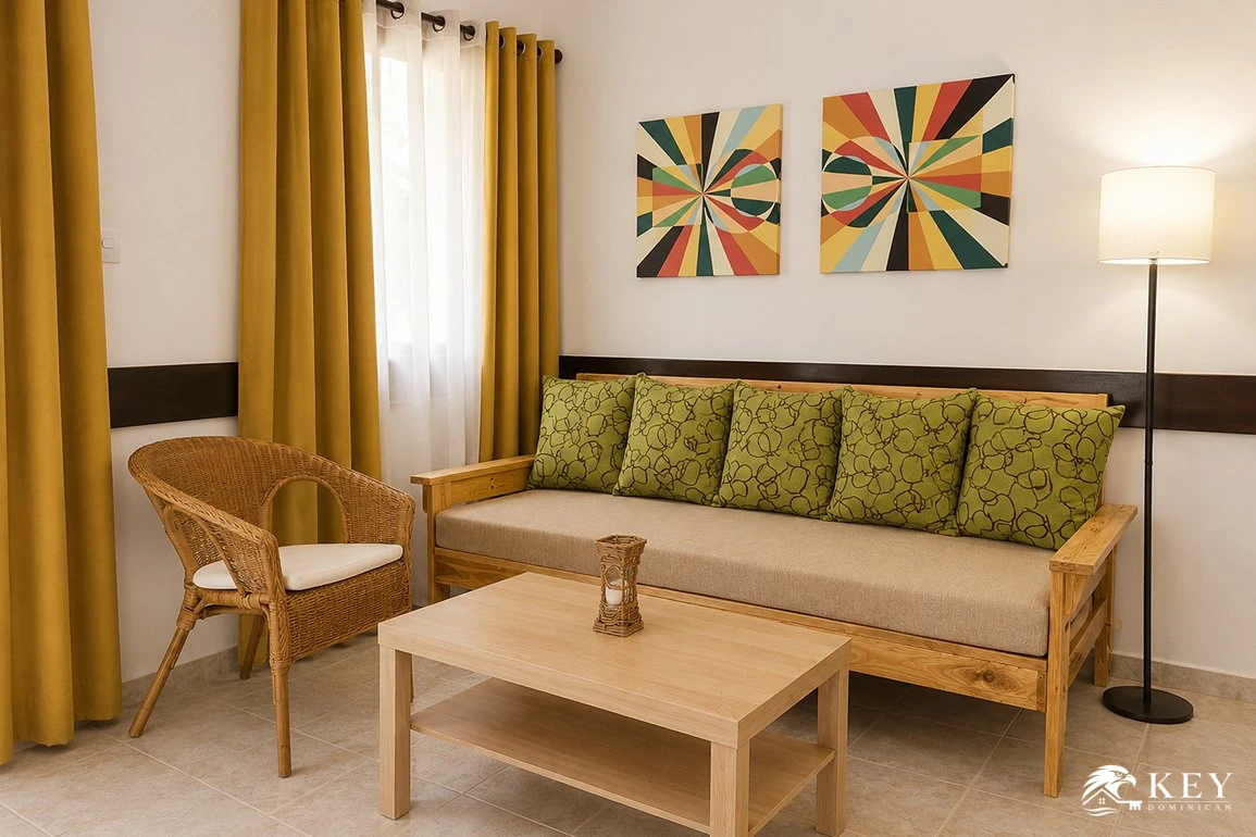 Hotel en Venta en Cabarete – A 450 m de la Playa — Sala