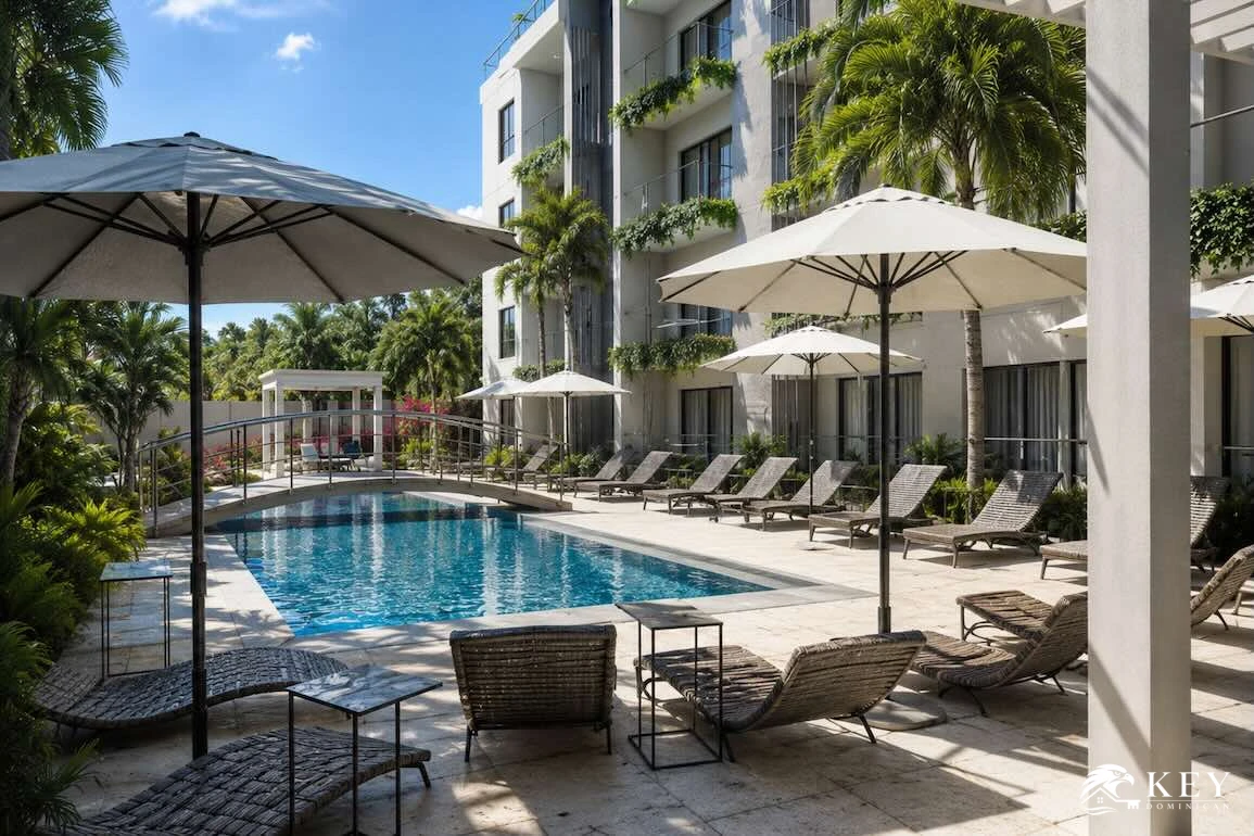 Palm Beach Bávaro Apartments for Sale in El Cortecito, Punta Cana — Pool