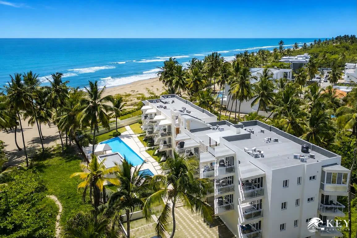 Penthouse de 2 Habitaciones Frente al Mar en Cristamar, Cabarete East — Vista