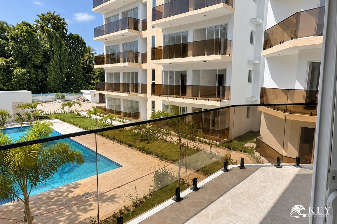 Apartamento de 1 Habitación en Venta en Cabarete con Piscina — Foto 6