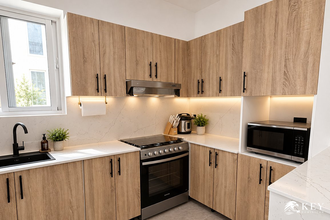 Apartamento de 1 Habitación en Venta en Cabarete con Piscina — Foto 7
