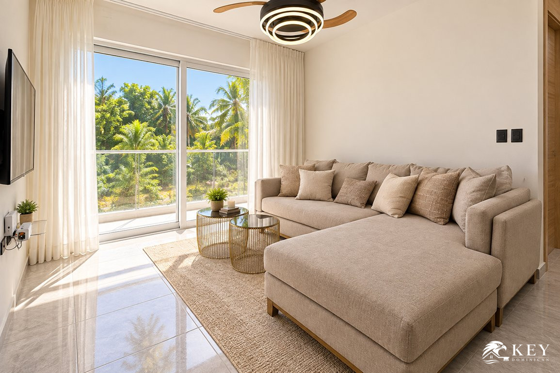 Apartamento de 1 Habitación en Venta en Cabarete con Piscina — Foto 9