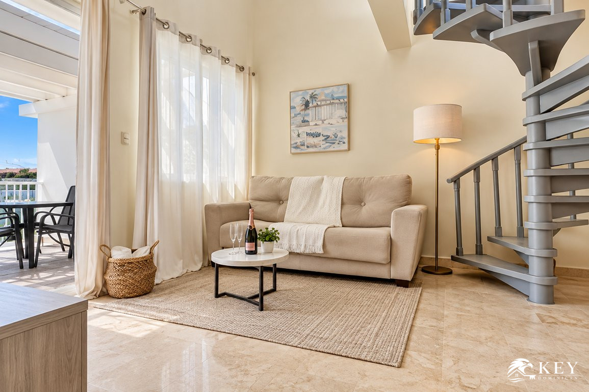 Penthouse for Sale in Playa Turquesa, Punta Cana — Living Room