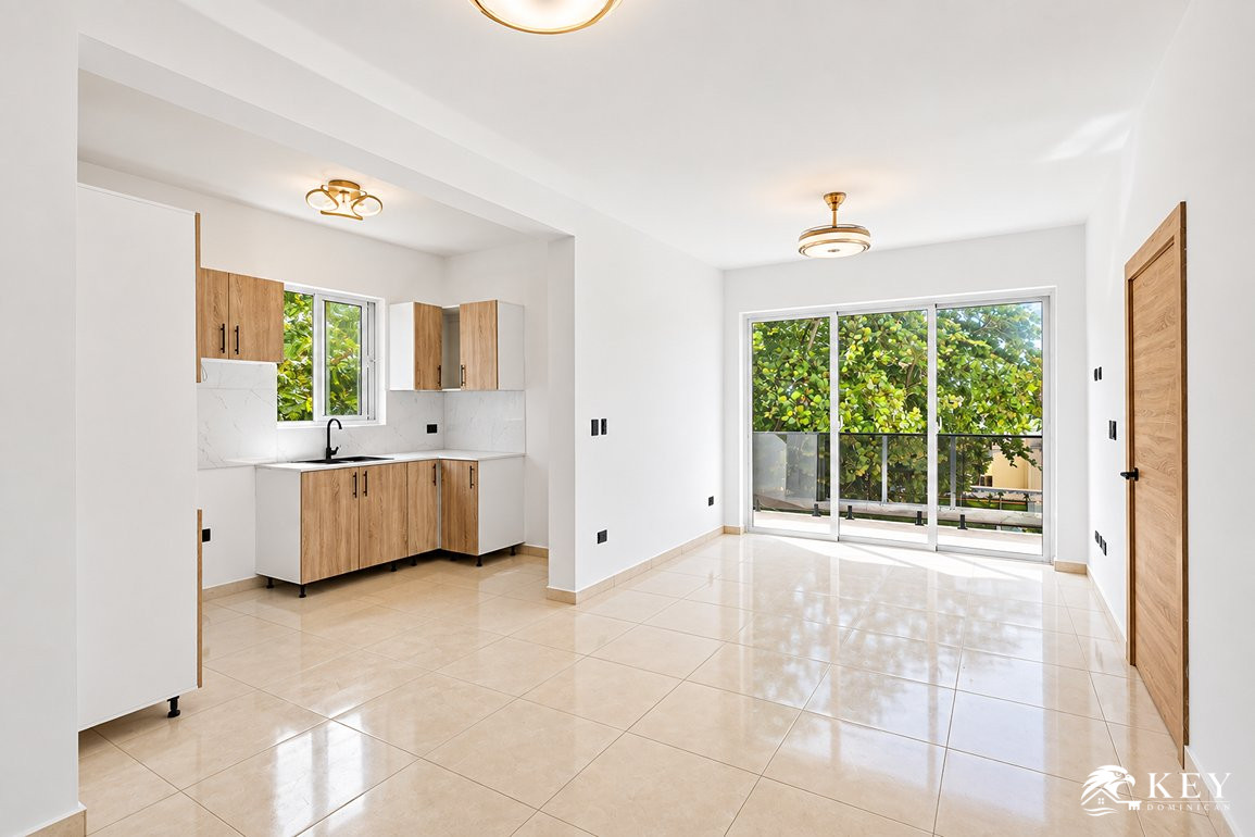 Apartamento Nuevo de 1 Habitación en Venta en Cabarete Centro — Sala