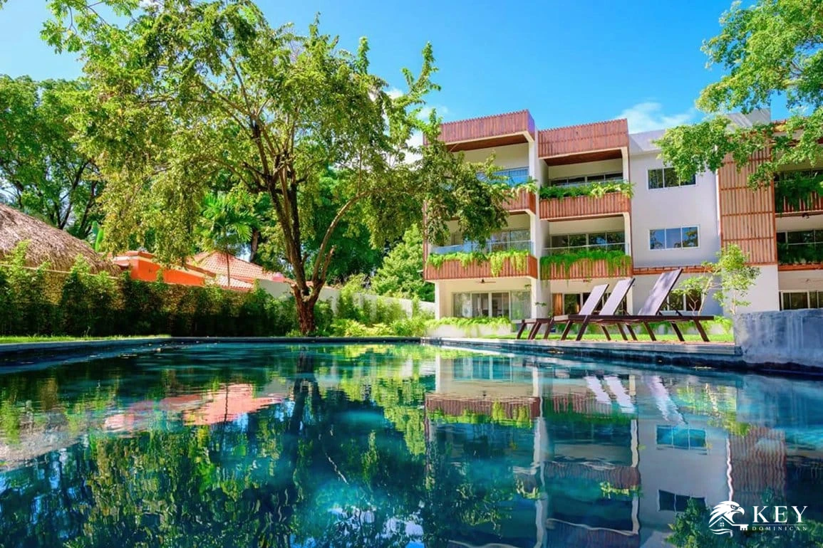 New 2-Bedroom Apartment for Sale in Perla Marina, Cabarete — Pool