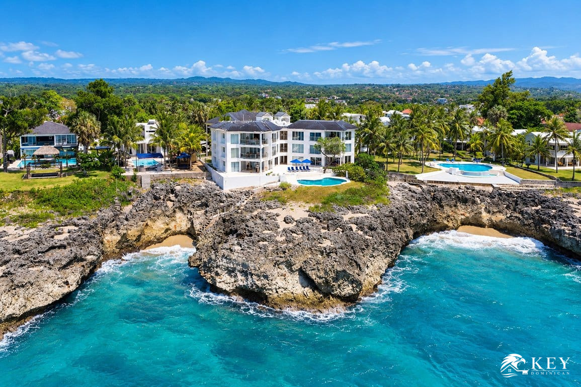 Penthouse Frente al Mar en Aqua Blue, Playa Chiquita, Sosúa — Vista