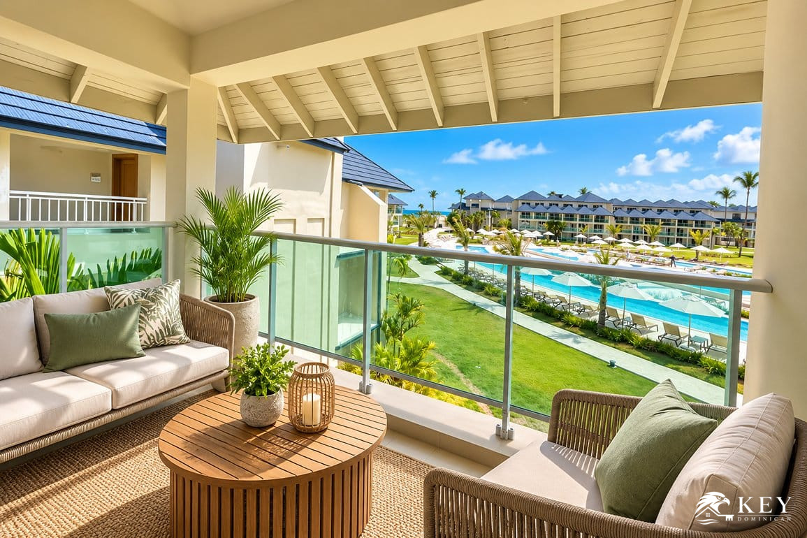 Beachfront Apartments in Playa Dorada at Xanadú Resort — Terrace