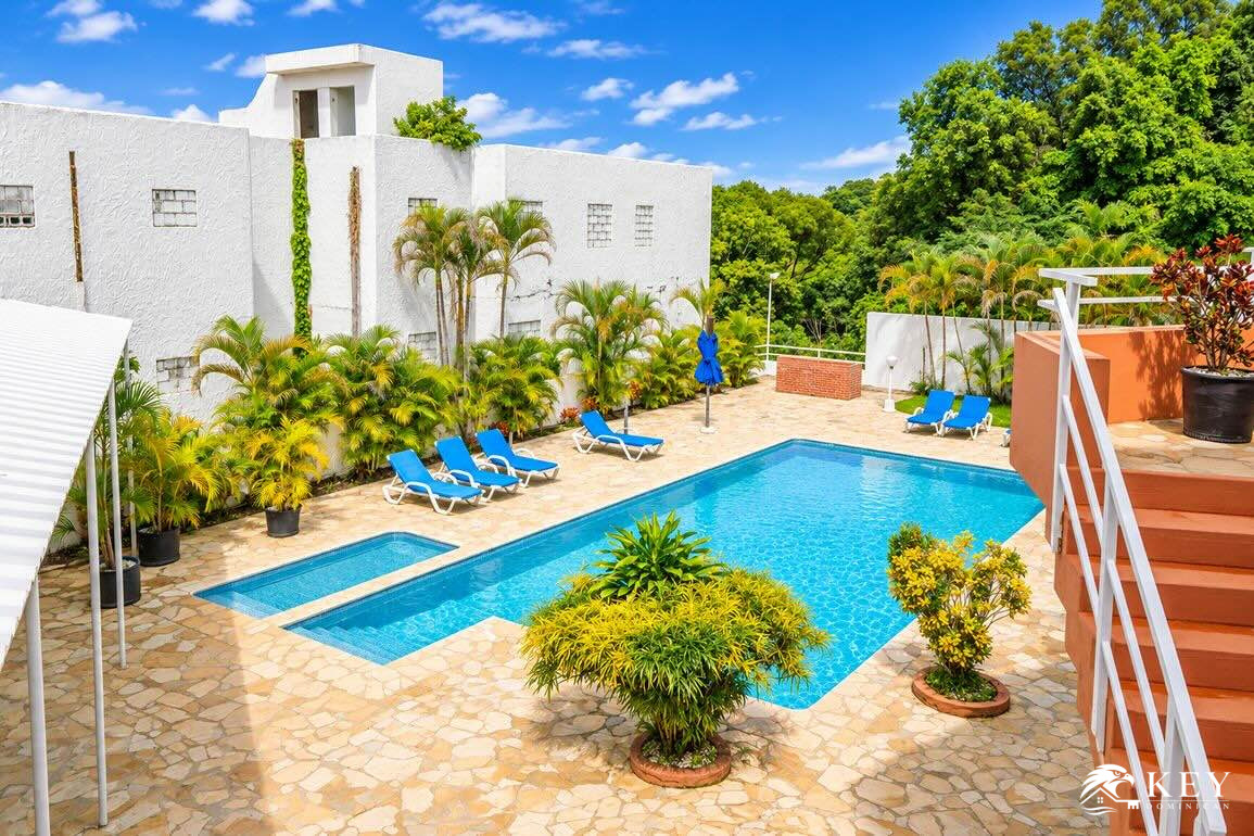 Ocean View Studio Apartment for Sale in Los Cerros, Sosua — Pool