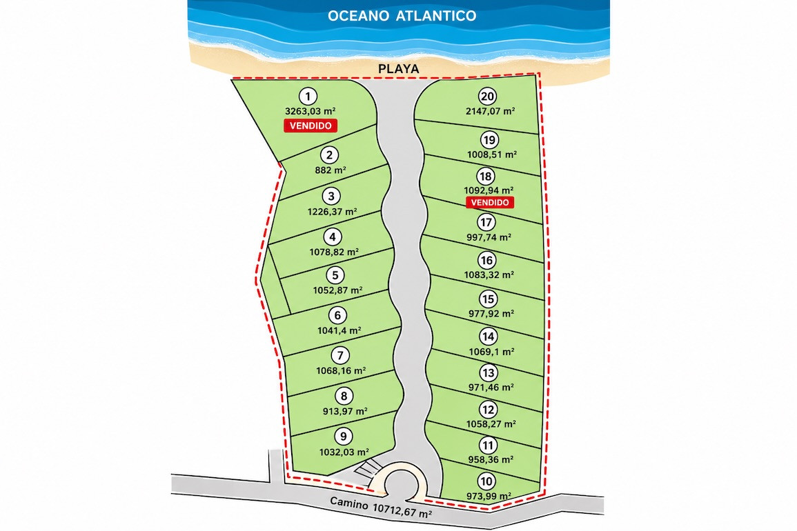 Terrenos en venta en comunidad frente al mar en El Limón — Foto 1