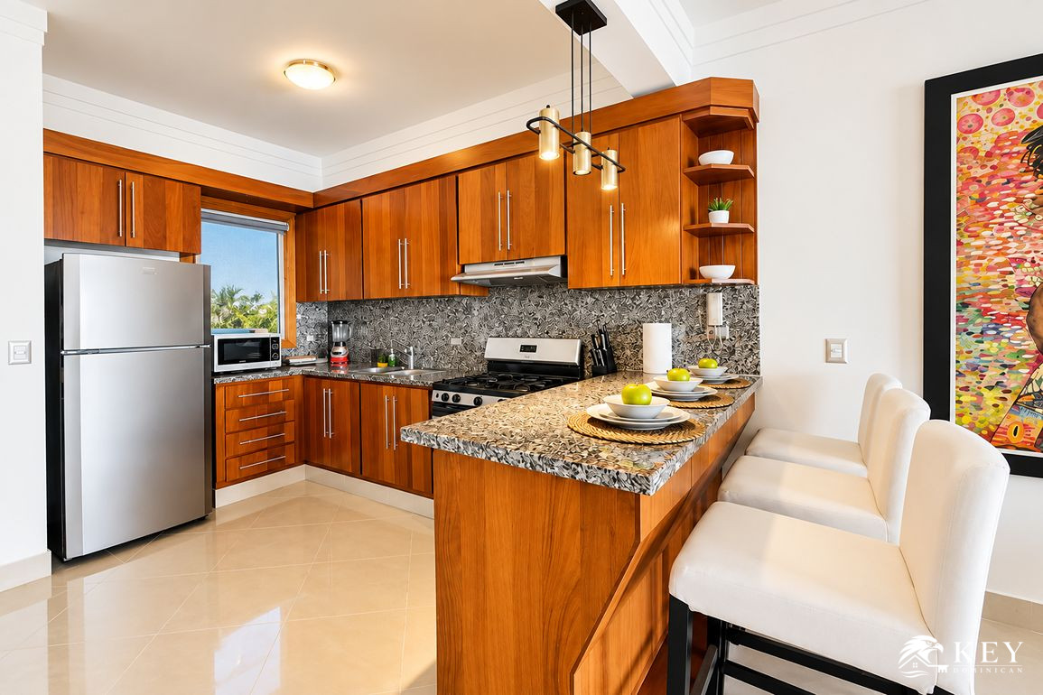 Apartamento de 2 Habitaciones Frente al Mar en Cabarete — Foto 2