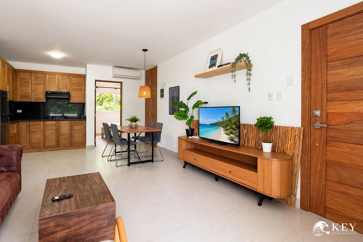 Apartamento de 1 Habitación Frente al Mar en Cabarete East — Foto 8